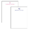 personalized notepad monogram