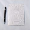 gold foil hexagon pattern notebook