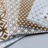 Gold Foil Hexagon Patterned Notebook- 5 x 7" Size - Image 4
