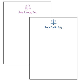 Personalized Attorney Notepad