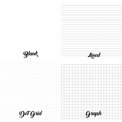 Blank Lined Dot Grid and Graph paper