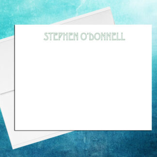 Stencil note cards