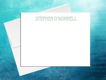 Stencil note cards