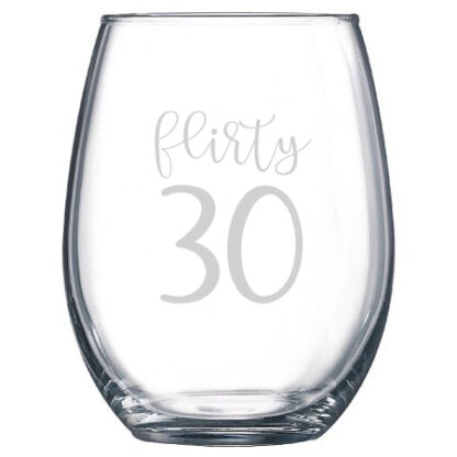 Flirty 30 stemless wine glass