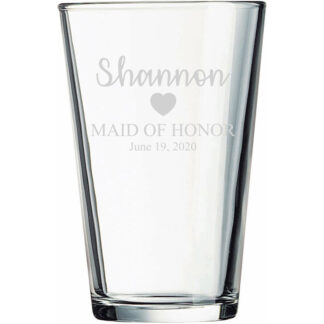 Maid of Honor Pint Glass