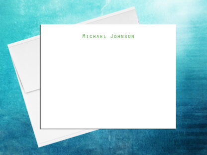 Personalized Professional Note Cards Simple 1