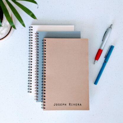 personalized notebook with. name