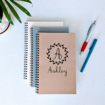 personalized notebook with name