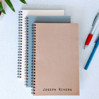 Personalized notebook with name