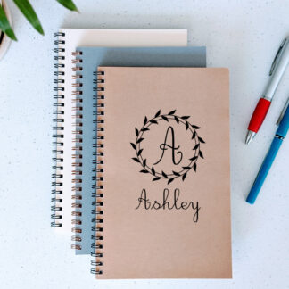 personalized notebook with name