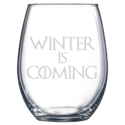 Winter is Coming Stemless Wine Glass