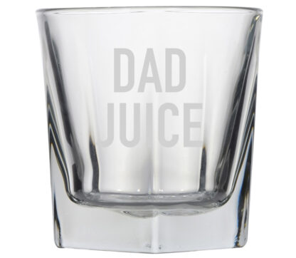 dad juice rocks whiskey glass