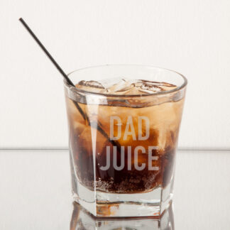 Dad Juice Rocks Glass